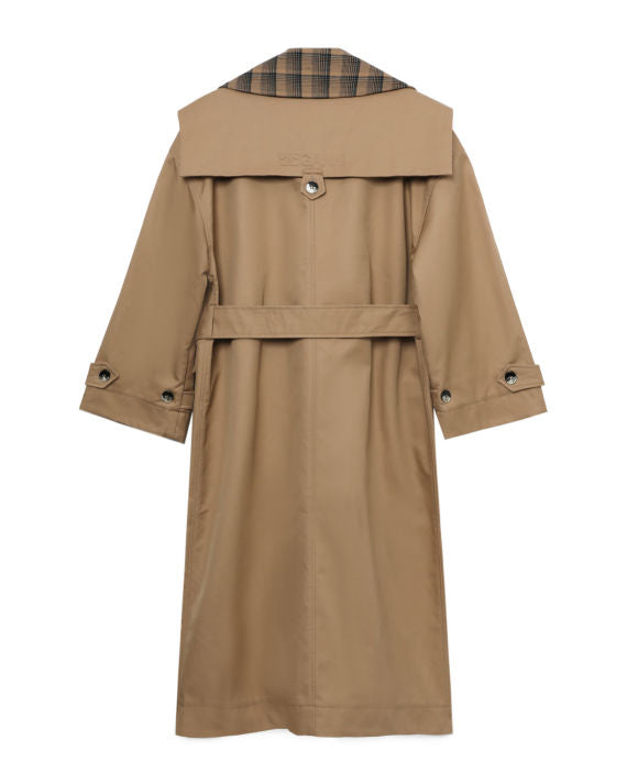 Double Breasted Trench Coat With Collar