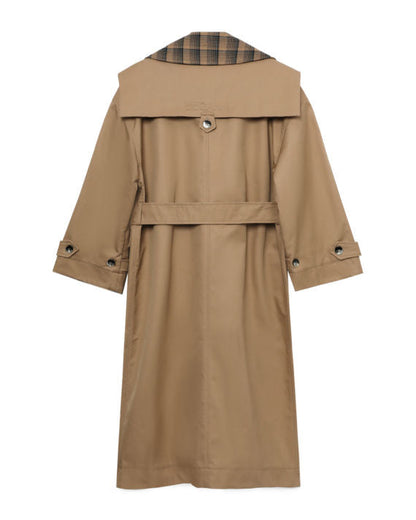 Double Breasted Trench Coat With Collar