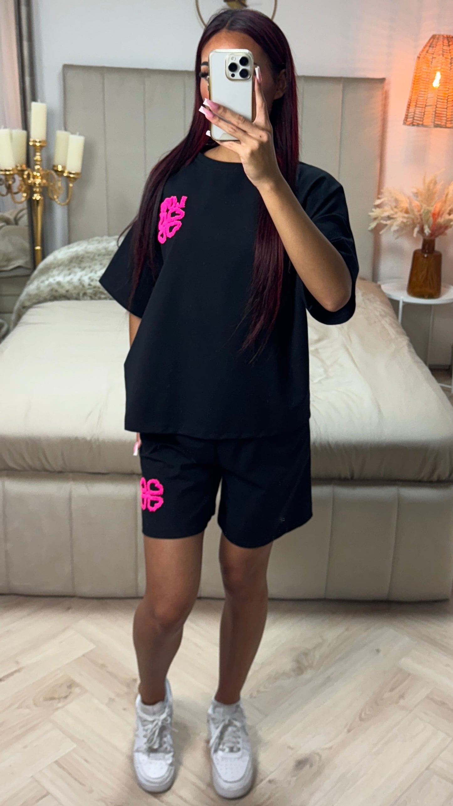 Love Soft Material Tee+Shorts Set