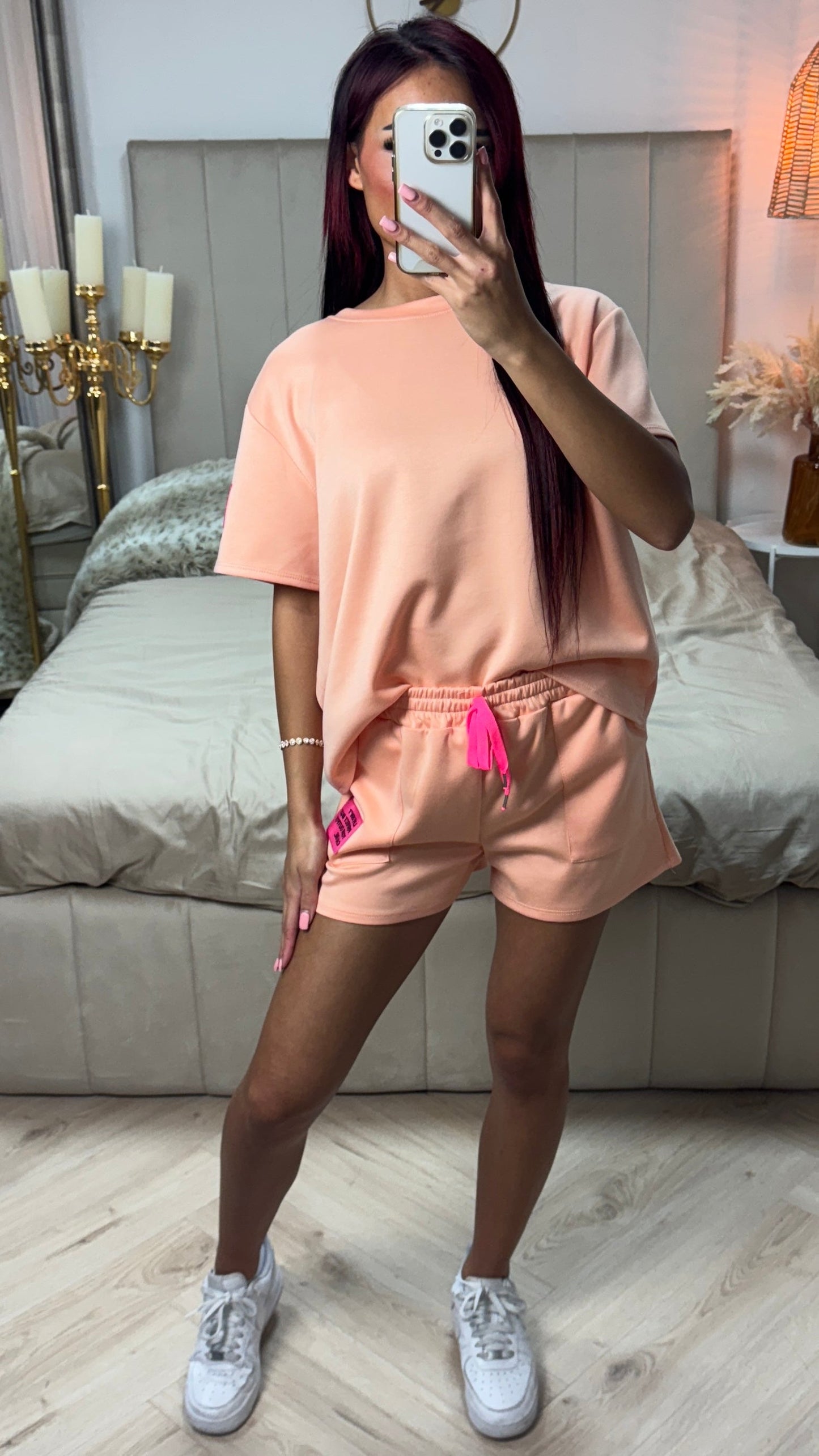 Perfect Outfit Soft Material Tee+Shorts Set