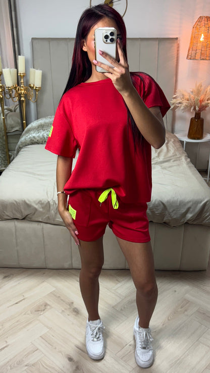 Perfect Outfit Soft Material Tee+Shorts Set