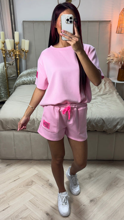 Perfect Outfit Soft Material Tee+Shorts Set