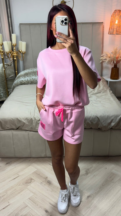 Perfect Outfit Soft Material Tee+Shorts Set