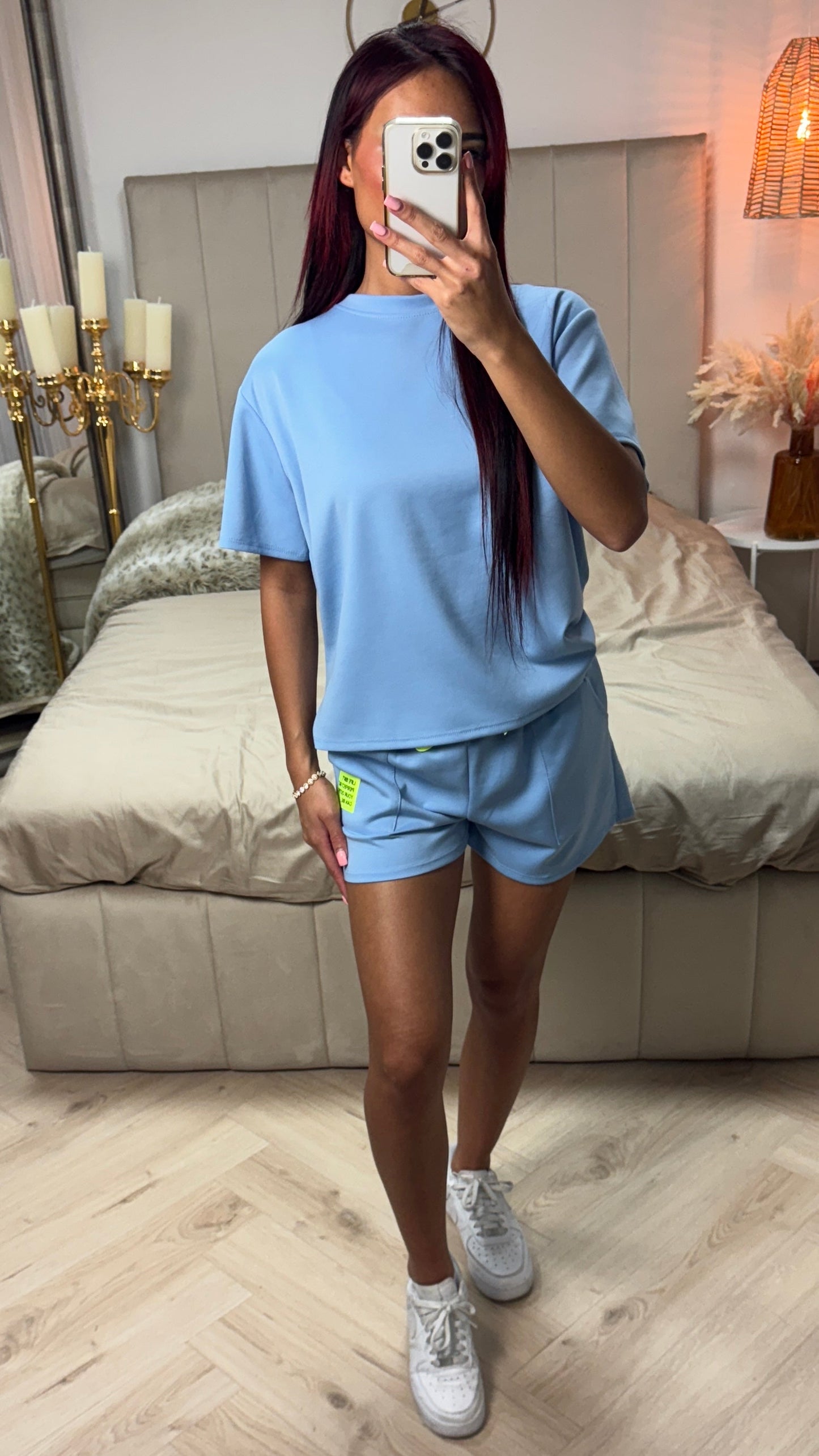 Perfect Outfit Soft Material Tee+Shorts Set