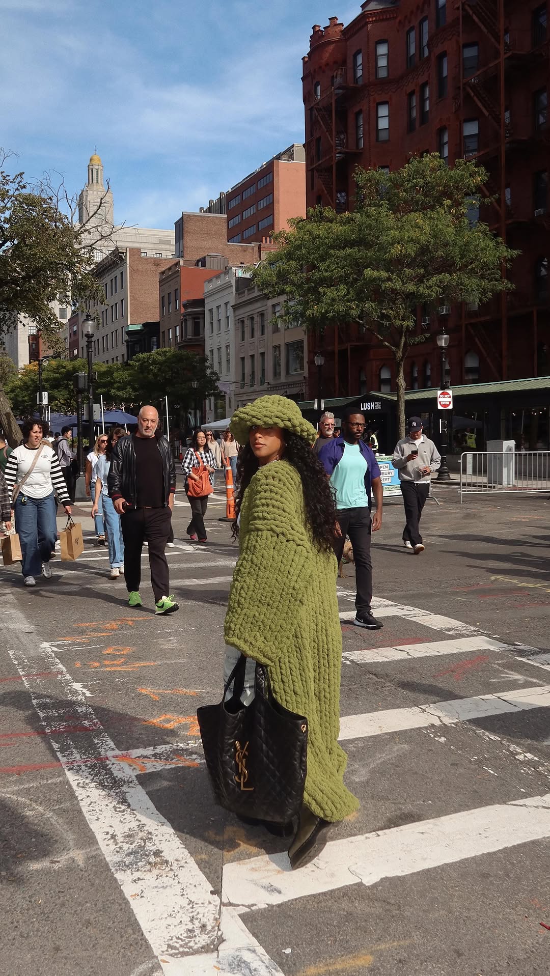 Oversized handmade sweater jacket