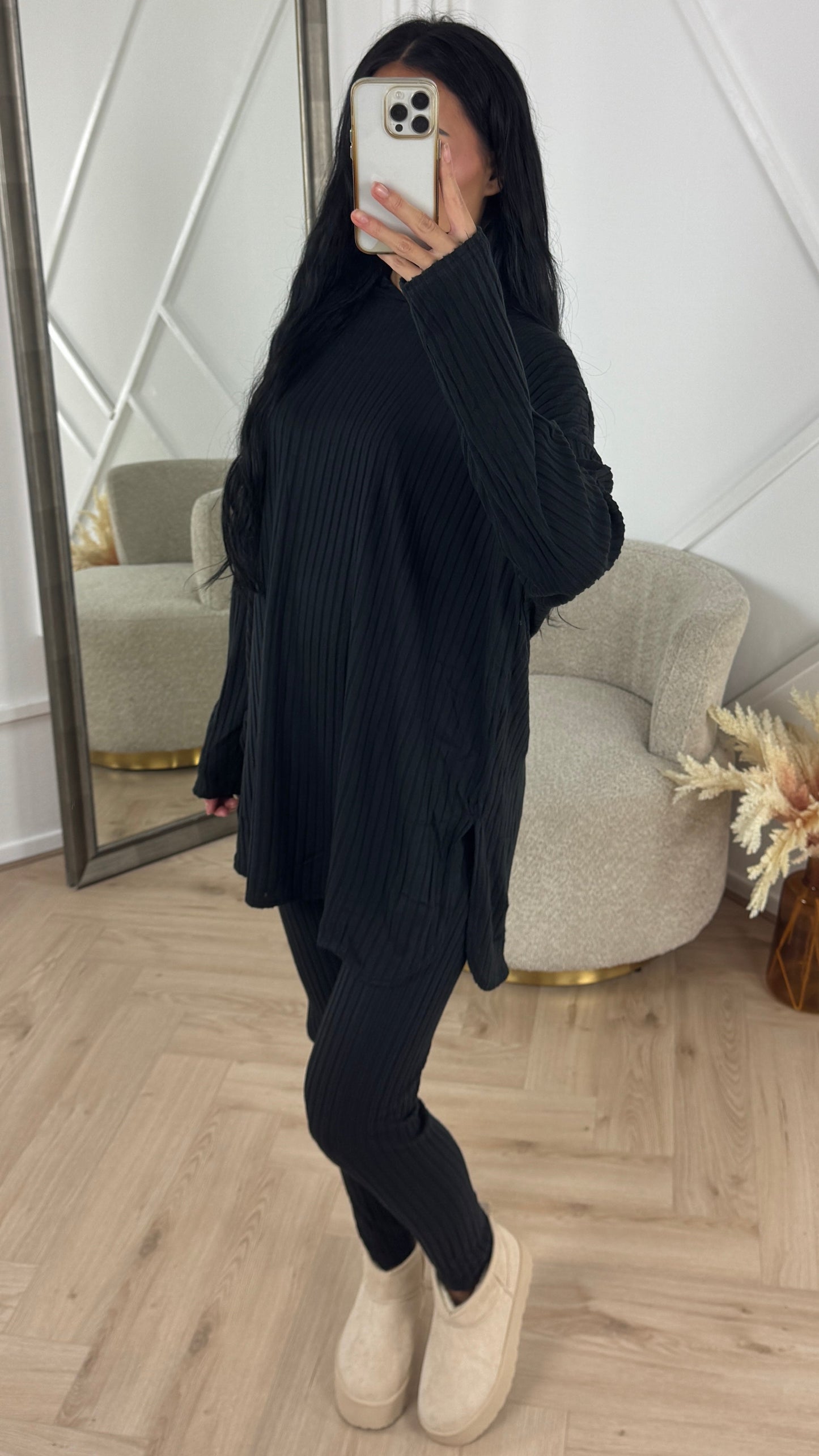 Teddy Rib Two-Piece Set with Comfort Fit