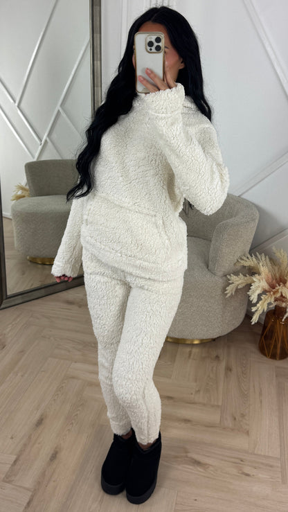 Teddy Two-Piece Set with Hoodie