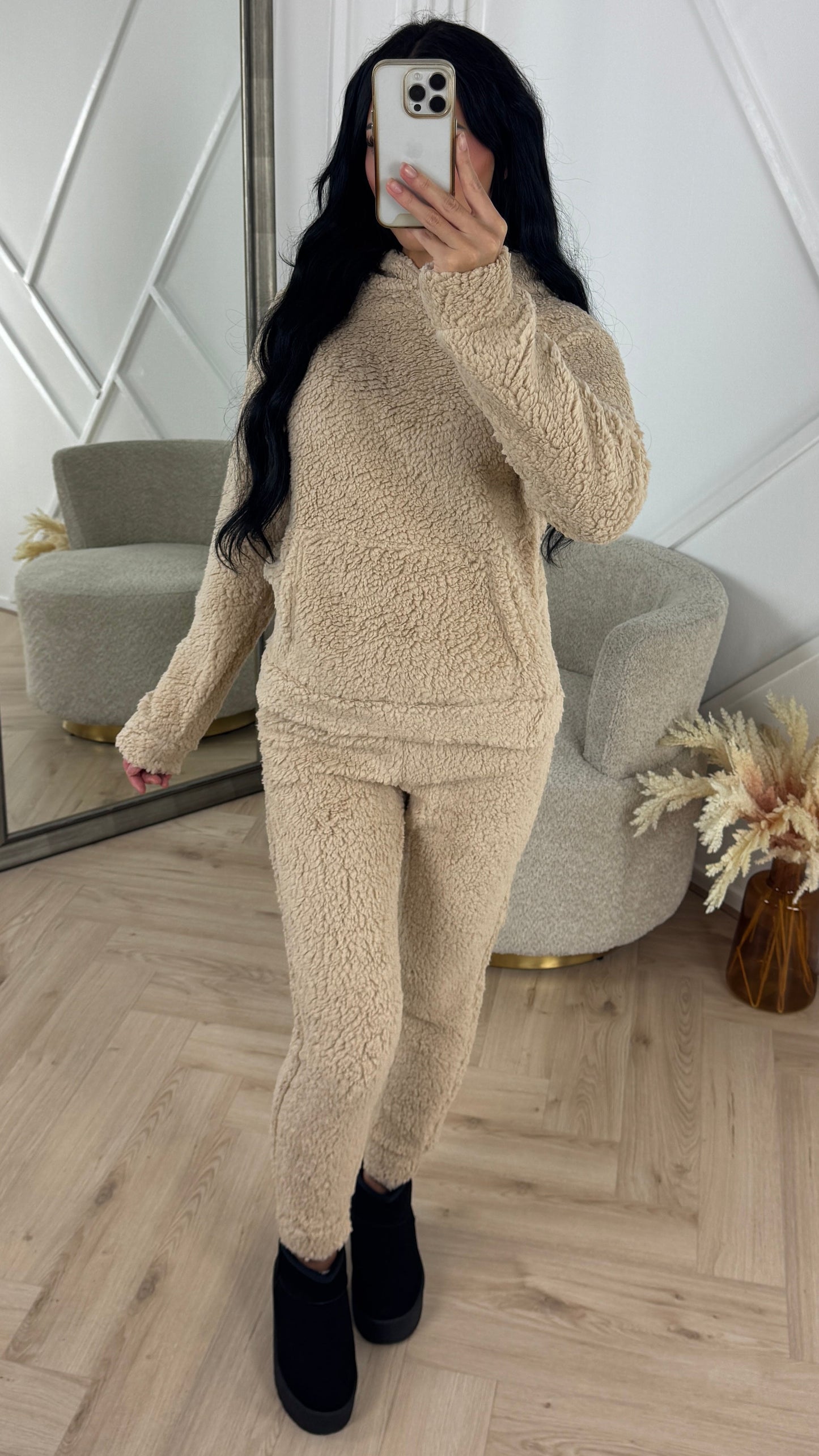 Teddy Two-Piece Set with Hoodie
