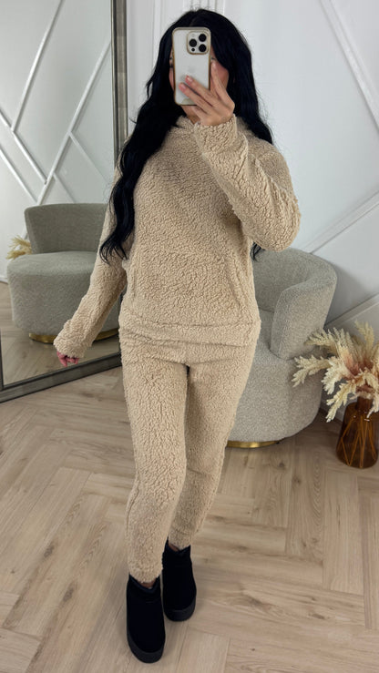 Teddy Two-Piece Set with Hoodie