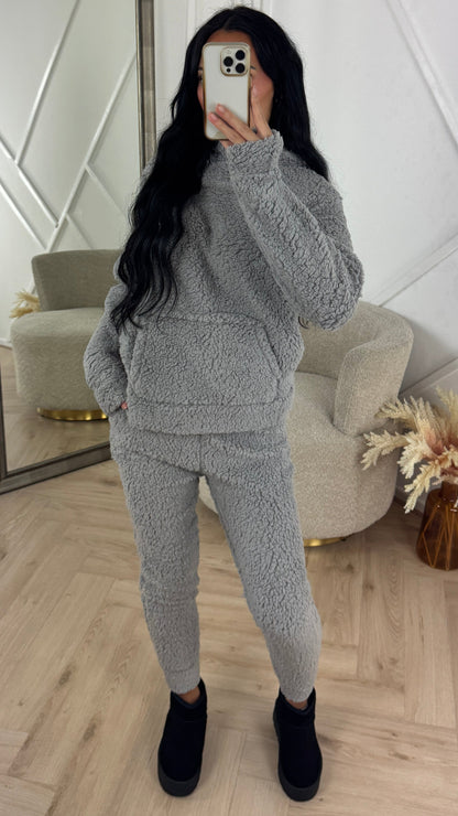 Teddy Two-Piece Set with Hoodie