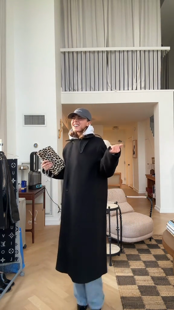 Oversized Longline Wool-Blend Coat