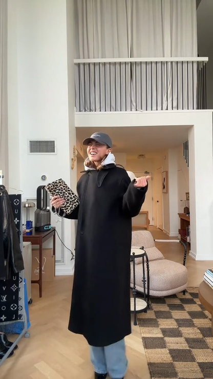 Oversized Longline Wool-Blend Coat