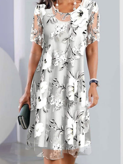 Chandra | Sophisticated Floral Dress