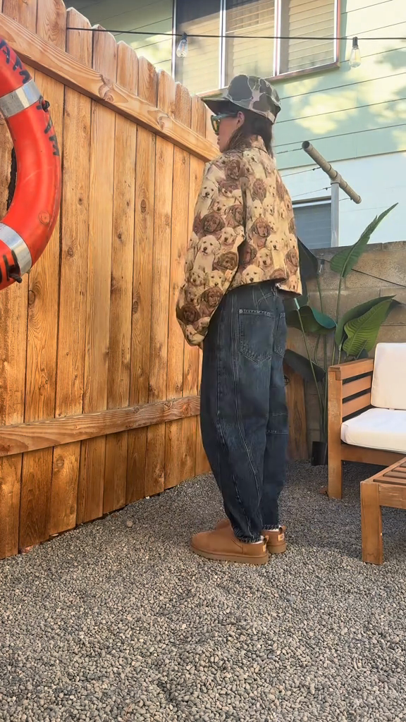 Doggy Style Jacquard Cropped Jacket