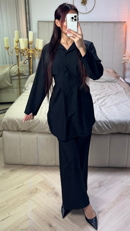 Essential Blouse Set Pleated Waist Detail