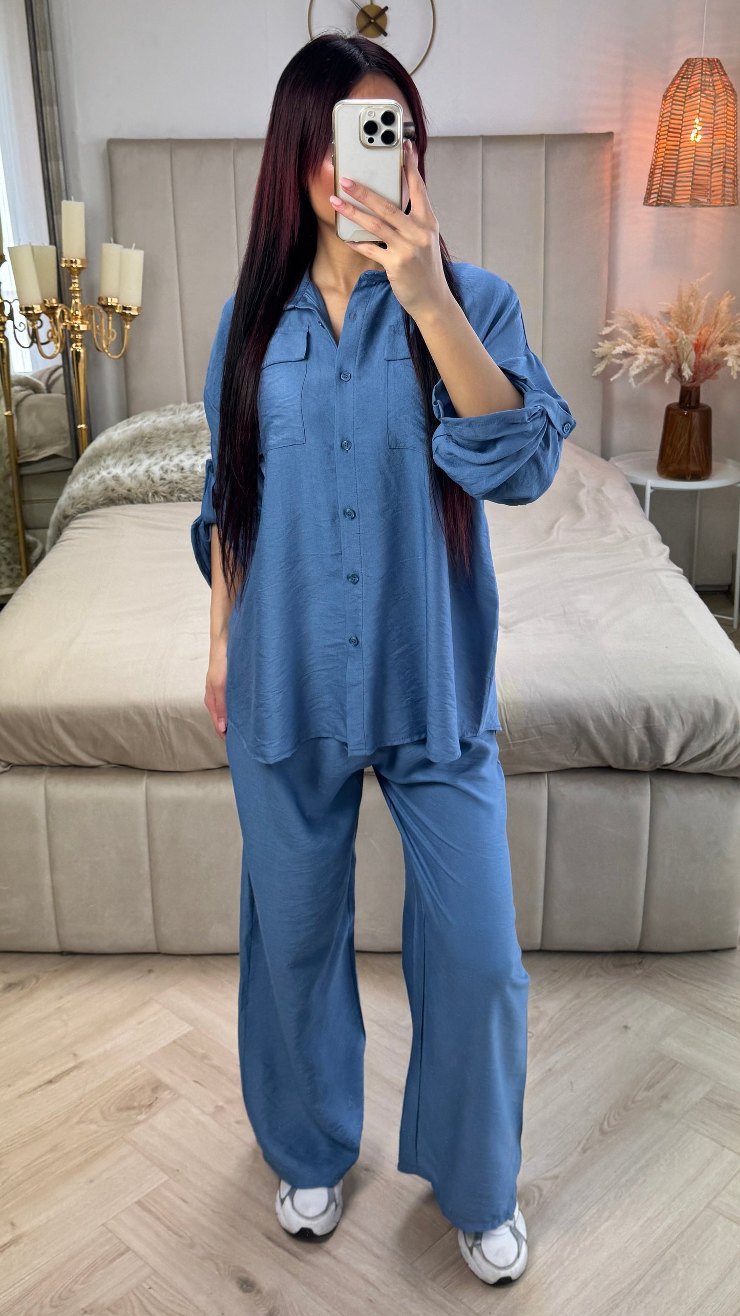 Essential Blouse Set Pocket Detail