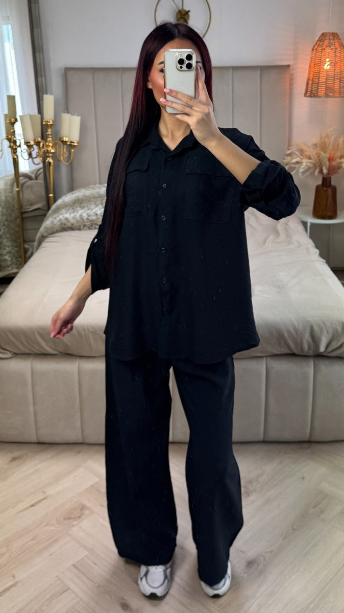 Essential Blouse Set Pocket Detail