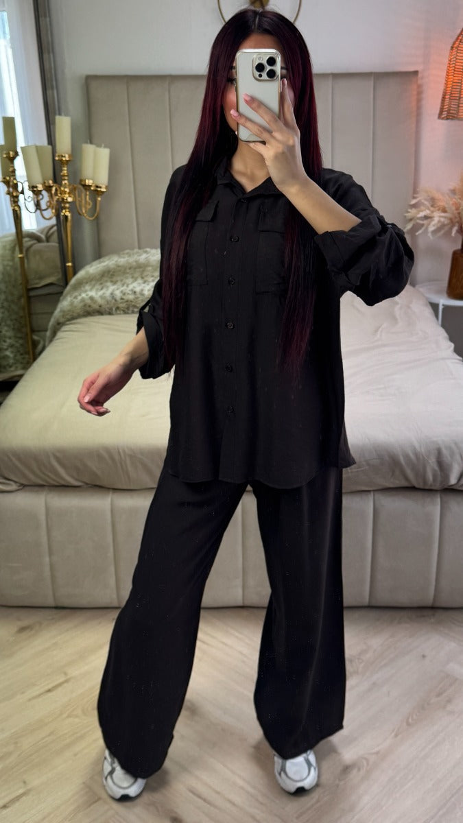 Essential Blouse Set Pocket Detail