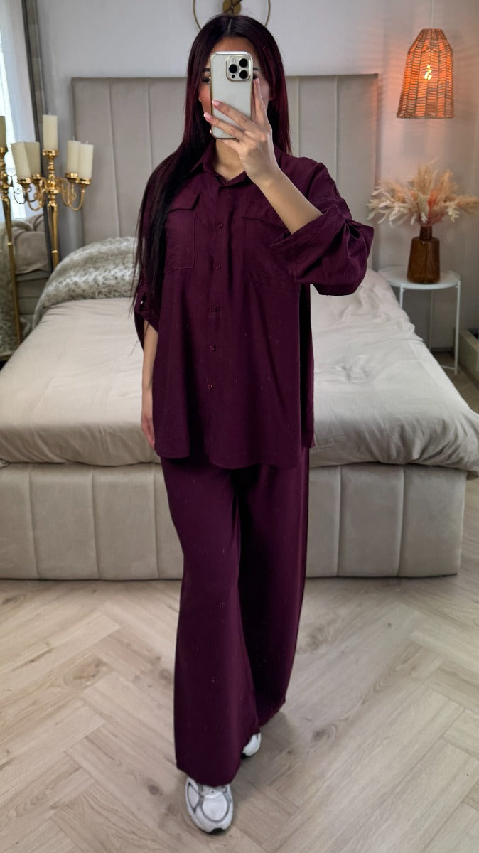 Essential Blouse Set Pocket Detail