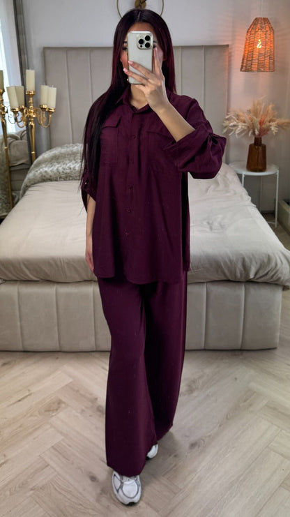 Essential Blouse Set Pocket Detail