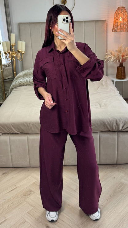 Essential Blouse Set Pocket Detail