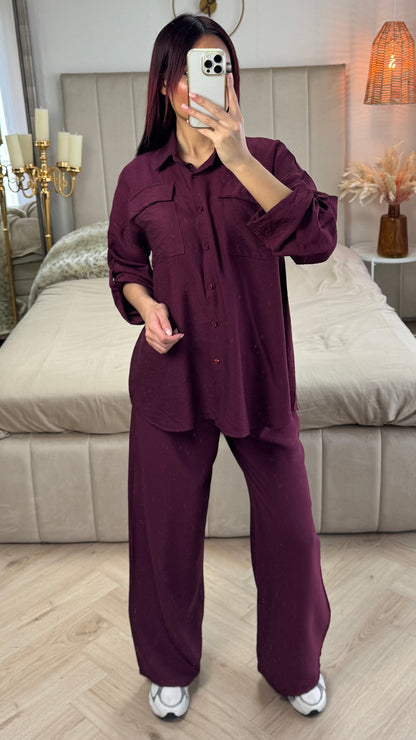 Essential Blouse Set Pocket Detail