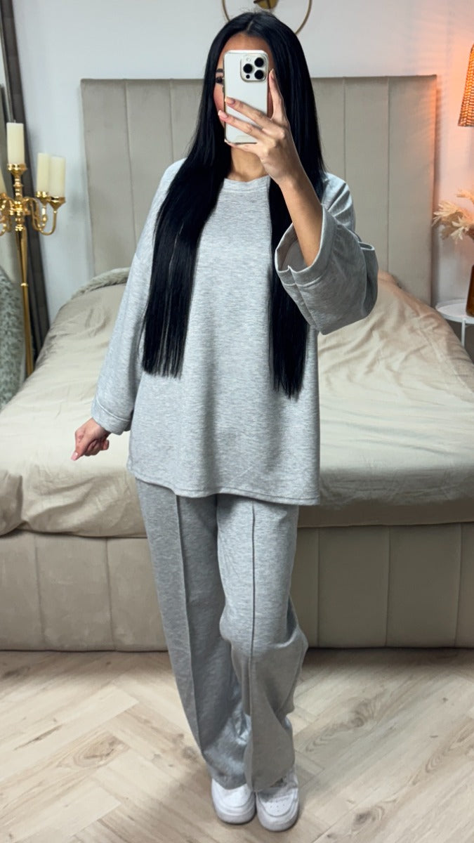 Essential Super Soft Mid Stripe Pants Set