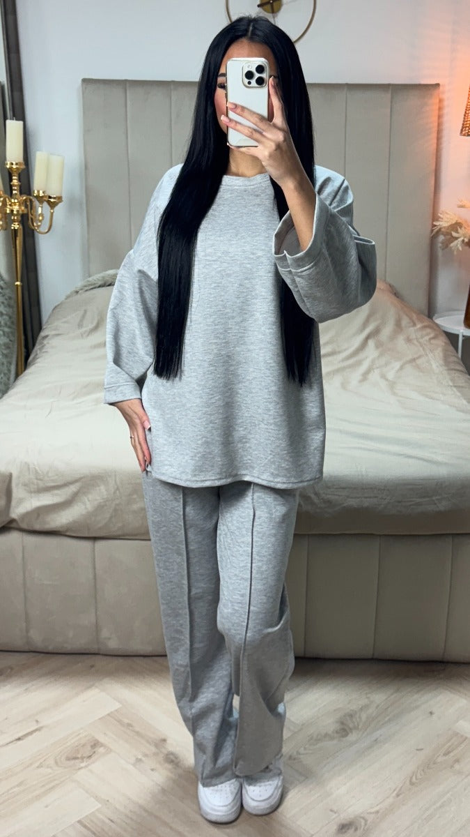 Essential Super Soft Mid Stripe Pants Set