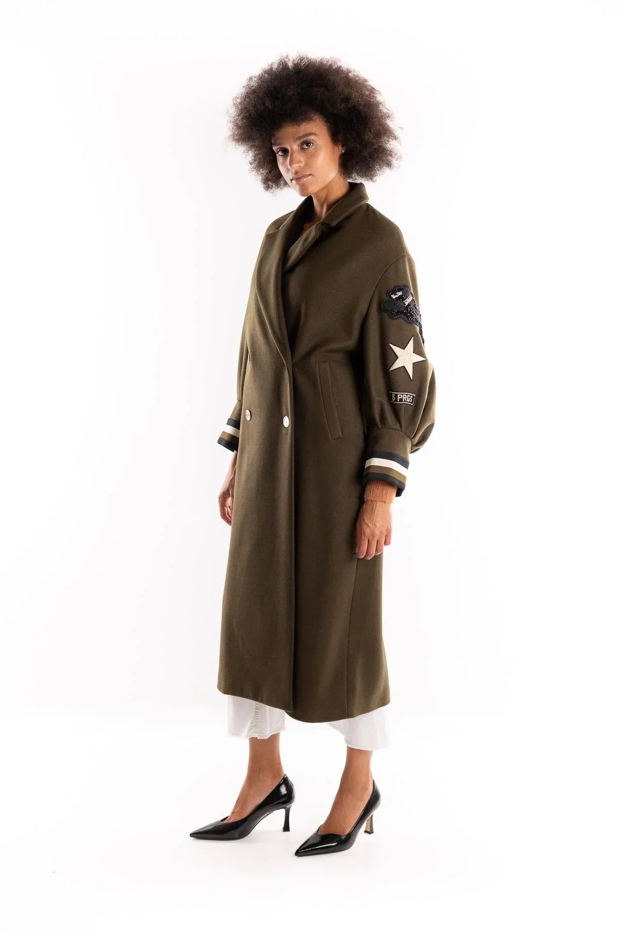 Forest Green Military Coat