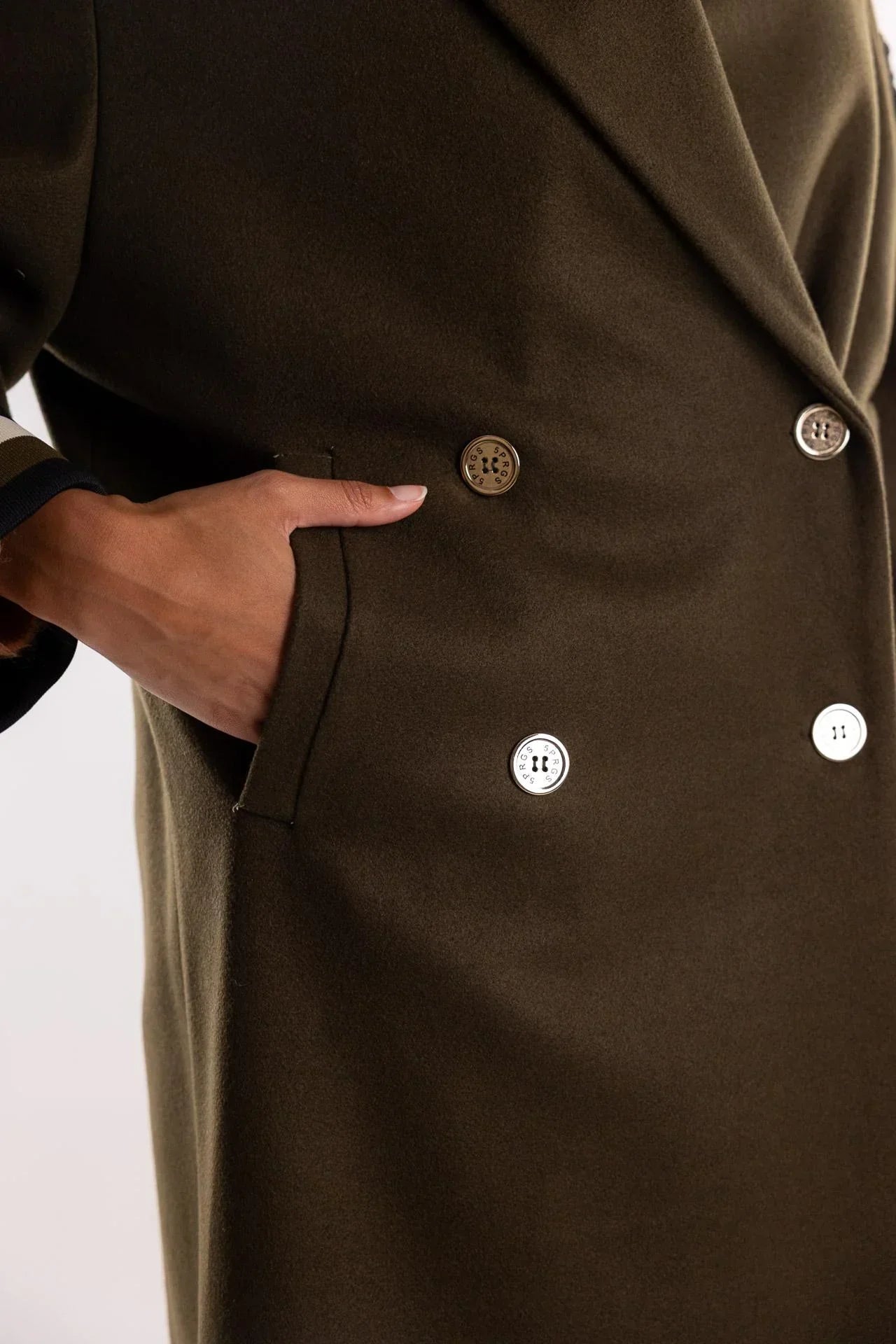 Forest Green Military Coat