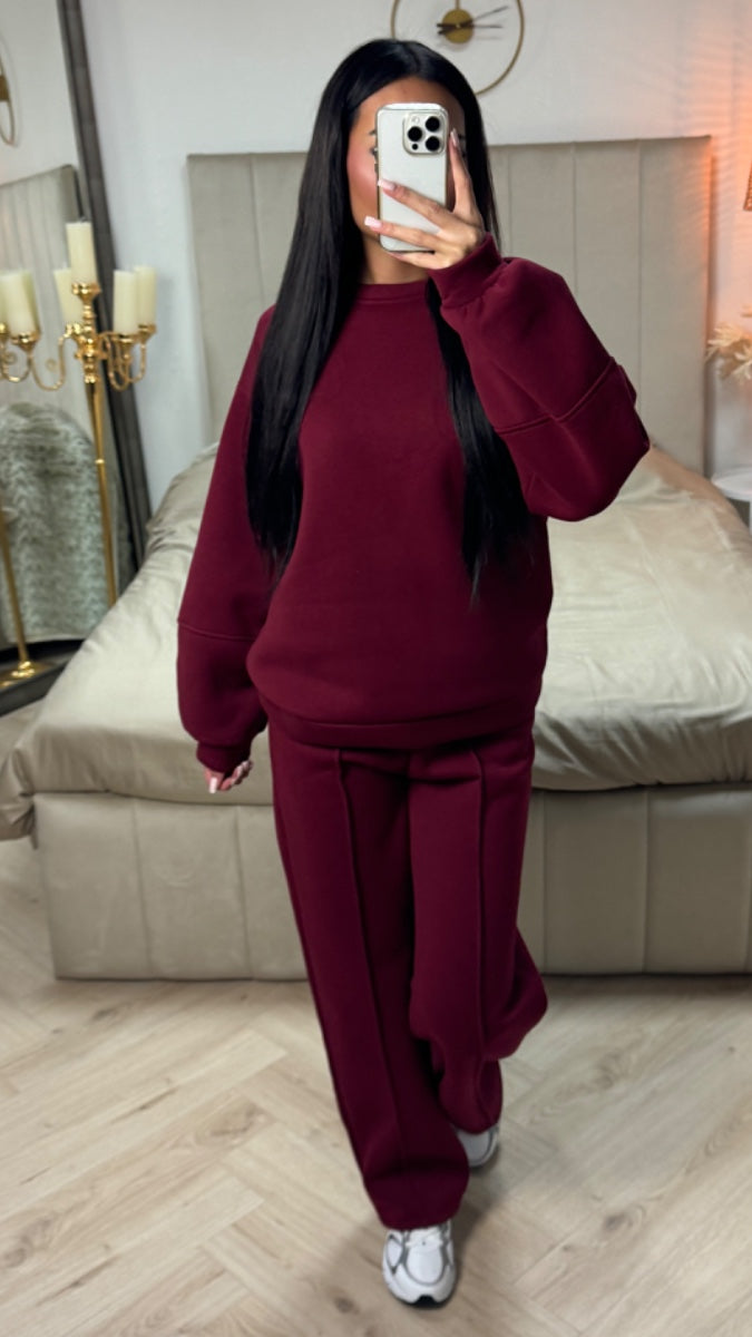 Thick Jogging Set Seam Detail