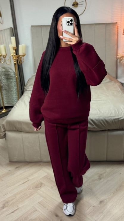 Thick Jogging Set Seam Detail