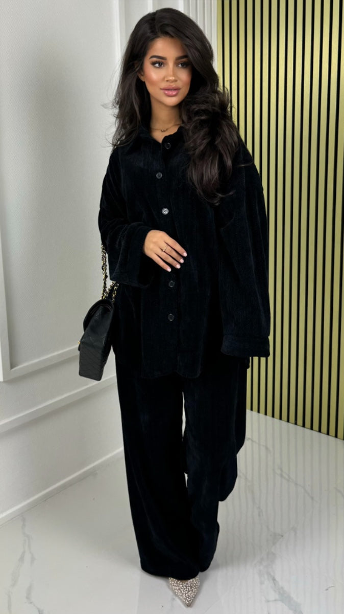 Thick Gloss Design Material Blouse Set