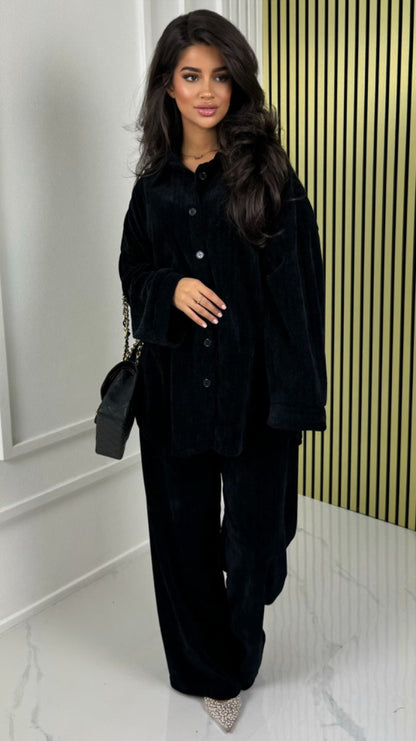 Thick Gloss Design Material Blouse Set