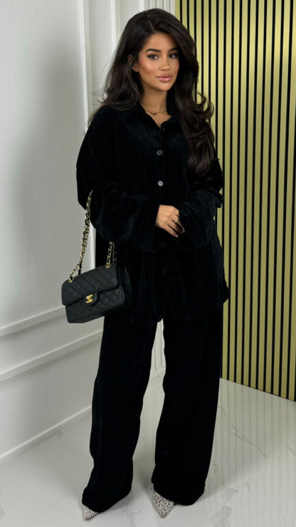 Thick Gloss Design Material Blouse Set