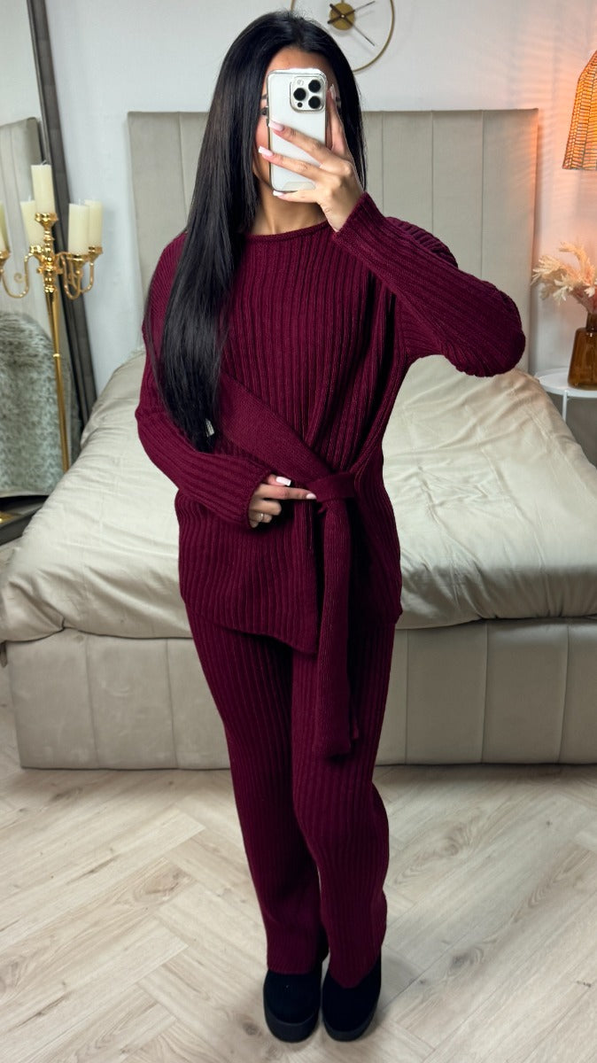 Knitwear Shawl Wrap Detail Set