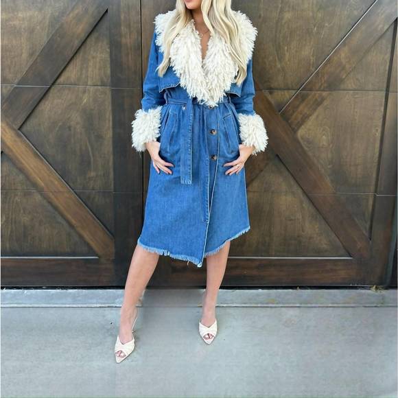 Blue crash course coat