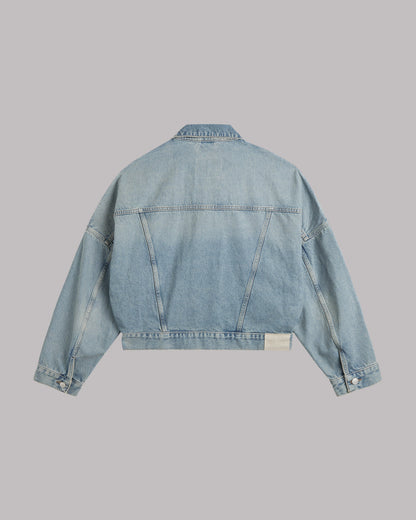 The Blue Cropped Denim Jacket