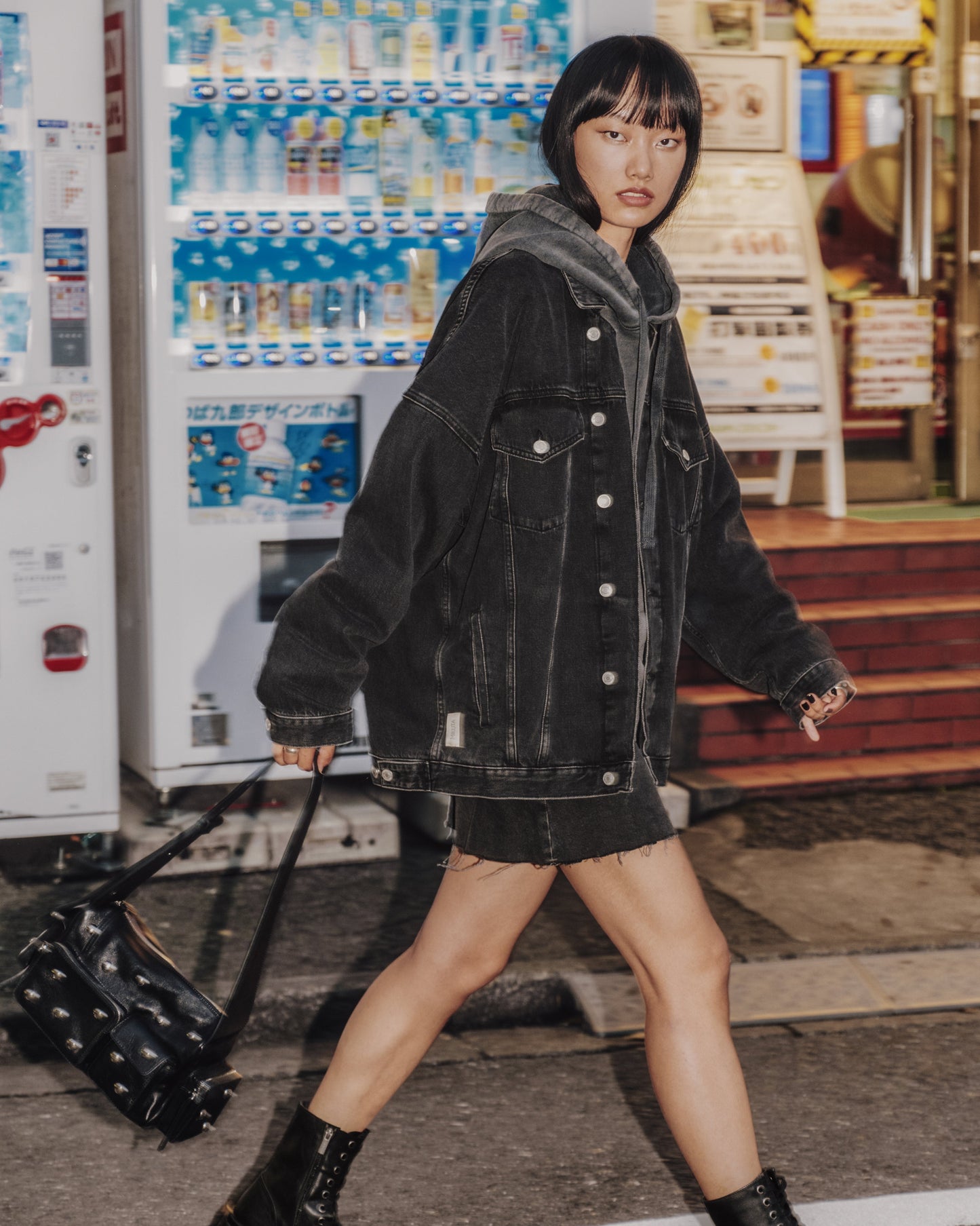 The Black Oversized Denim Jacket