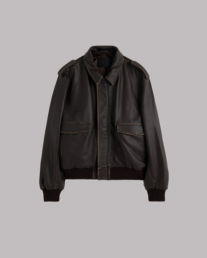 The Brown Vintage Leather Jacket