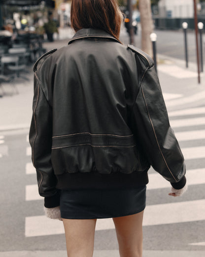 The Brown Vintage Leather Jacket