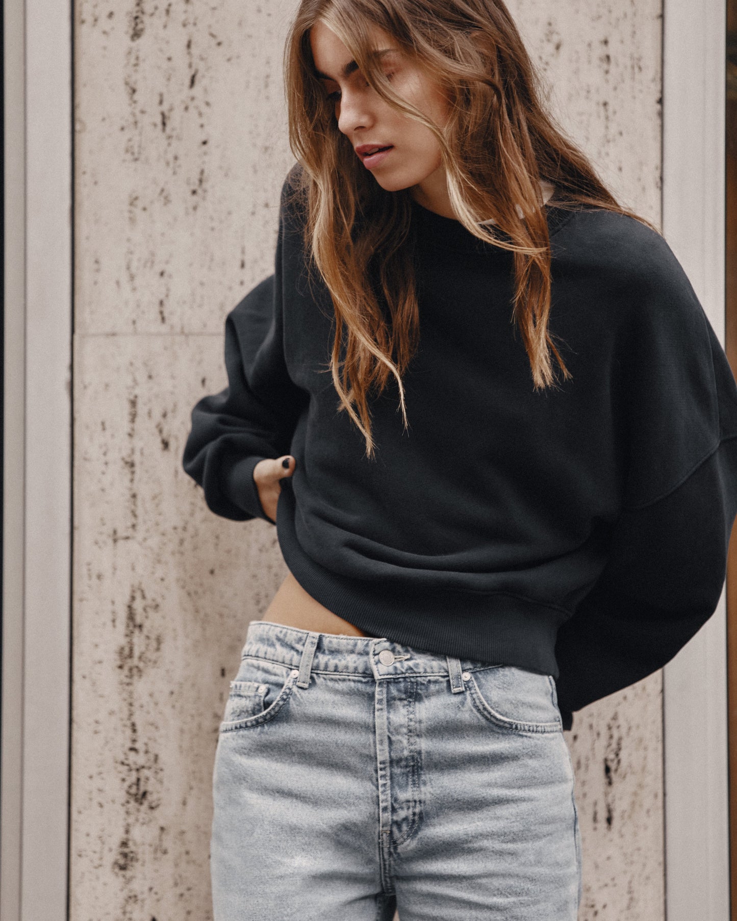 The Dark Embroidered Standard Sweater