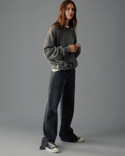 The Dark Faded Embroidered Standard Sweater