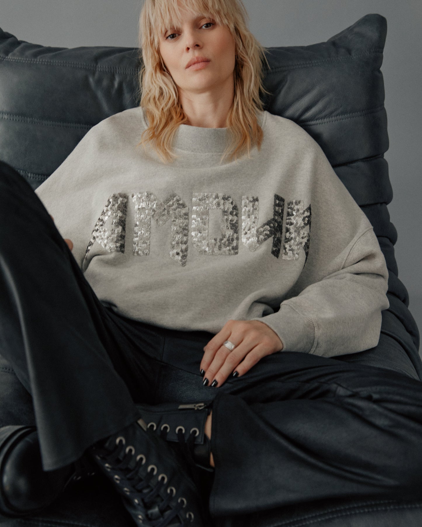 The Grey Amour Sweater