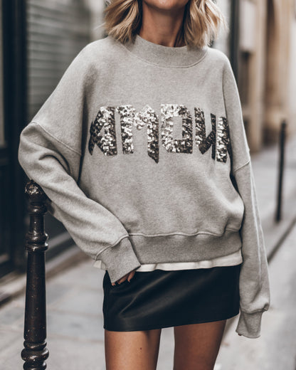 The Grey Amour Sweater