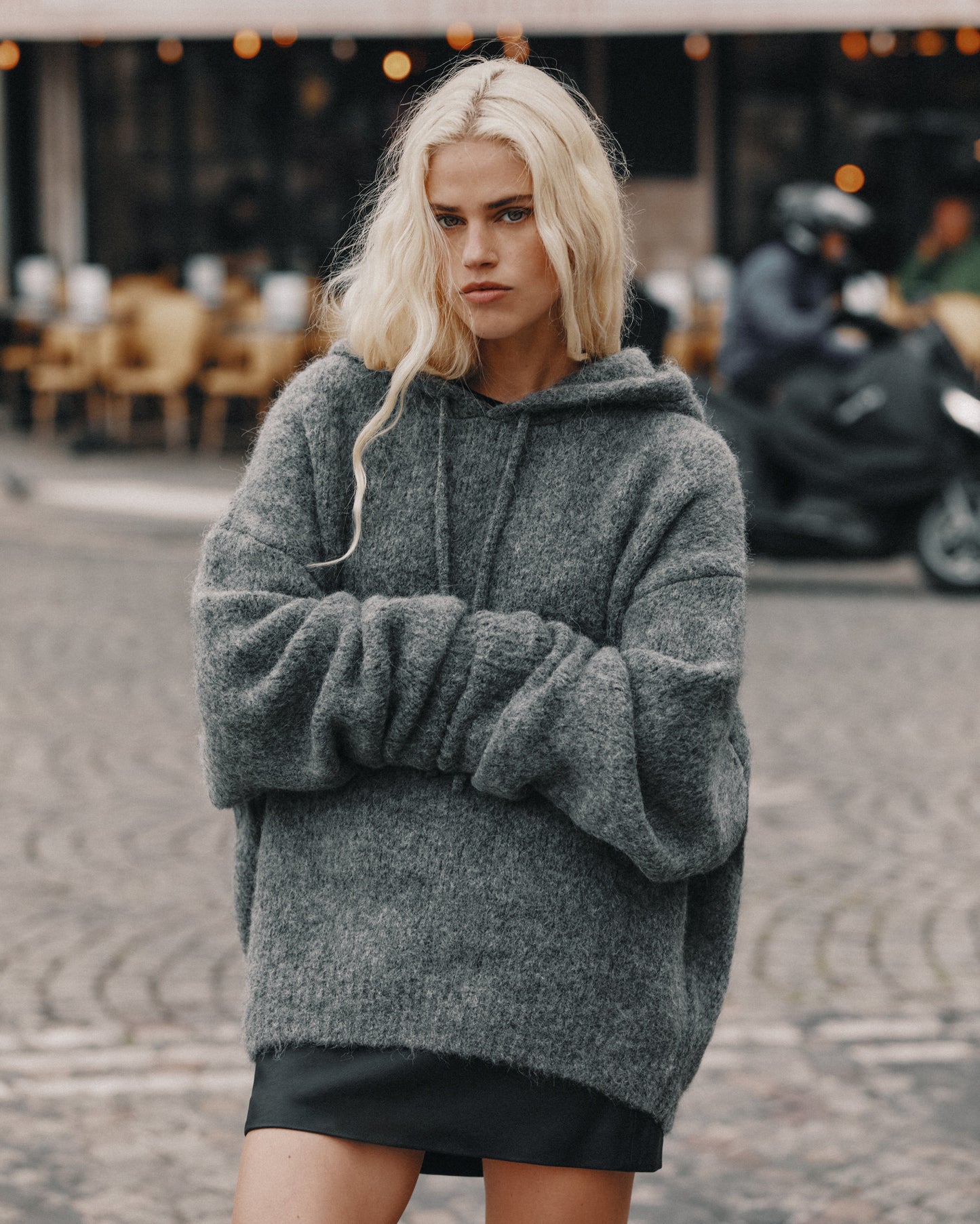 The Grey Fluffy Alpaca Hoodie
