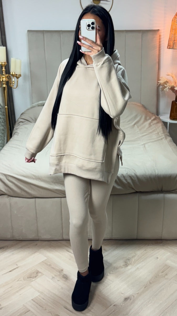 Premium Quality Hoodie +  Premium Ribbed Legging Set