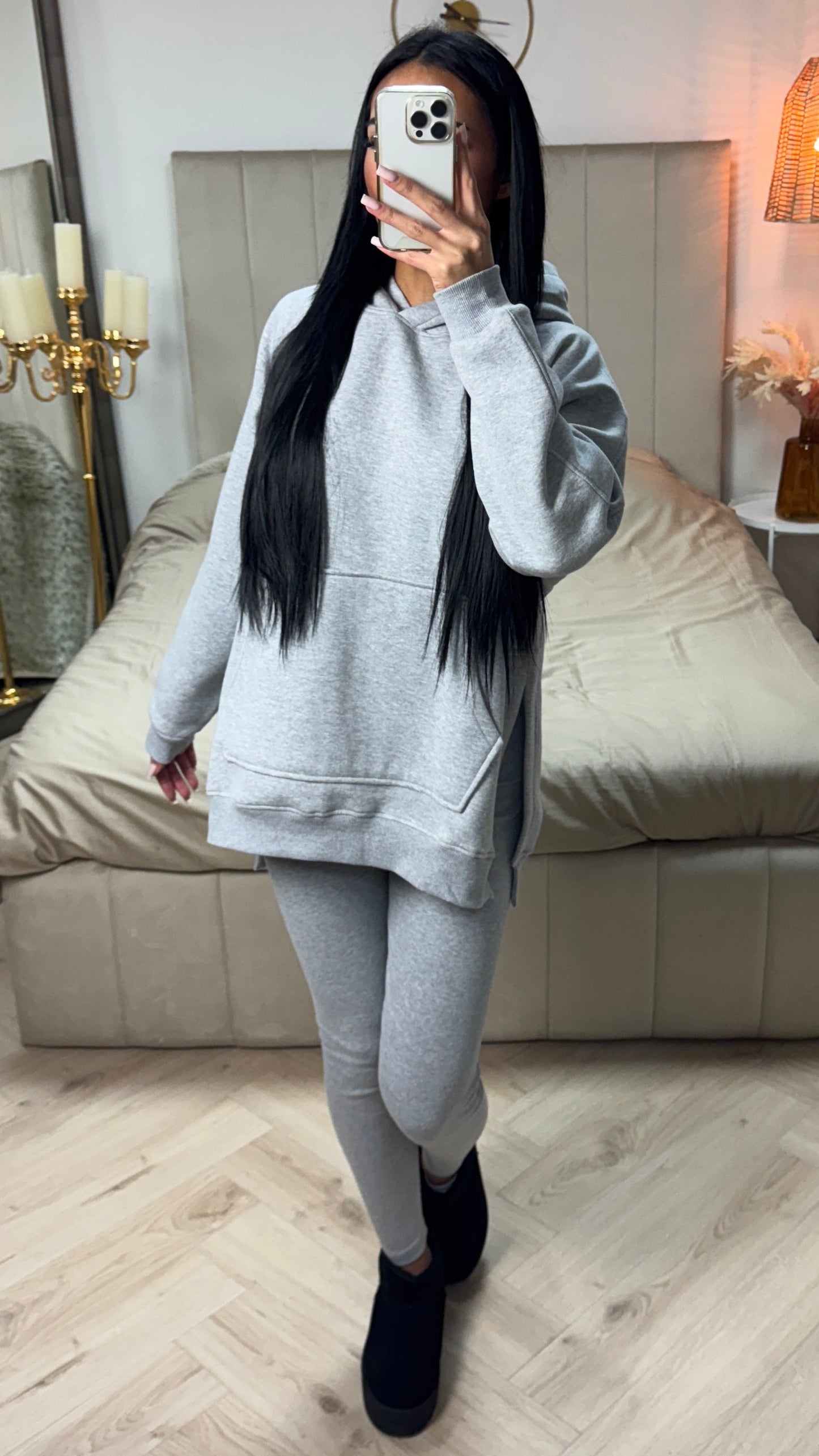 Premium Quality Hoodie +  Premium Ribbed Legging Set
