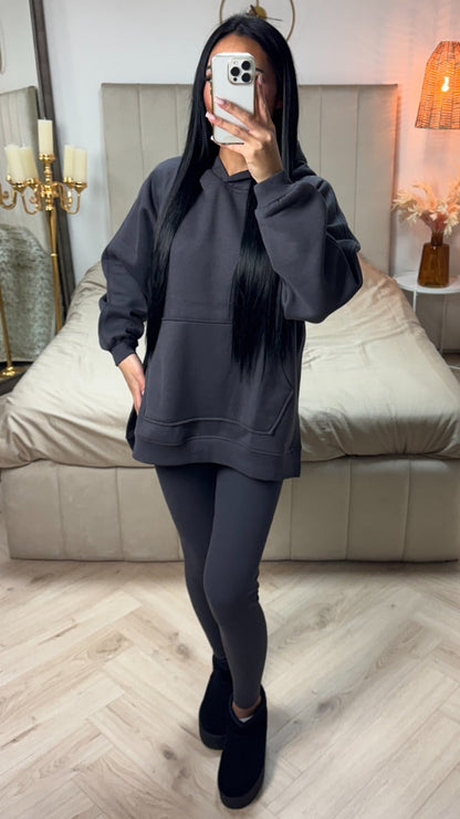 Premium Quality Hoodie +  Premium Ribbed Legging Set