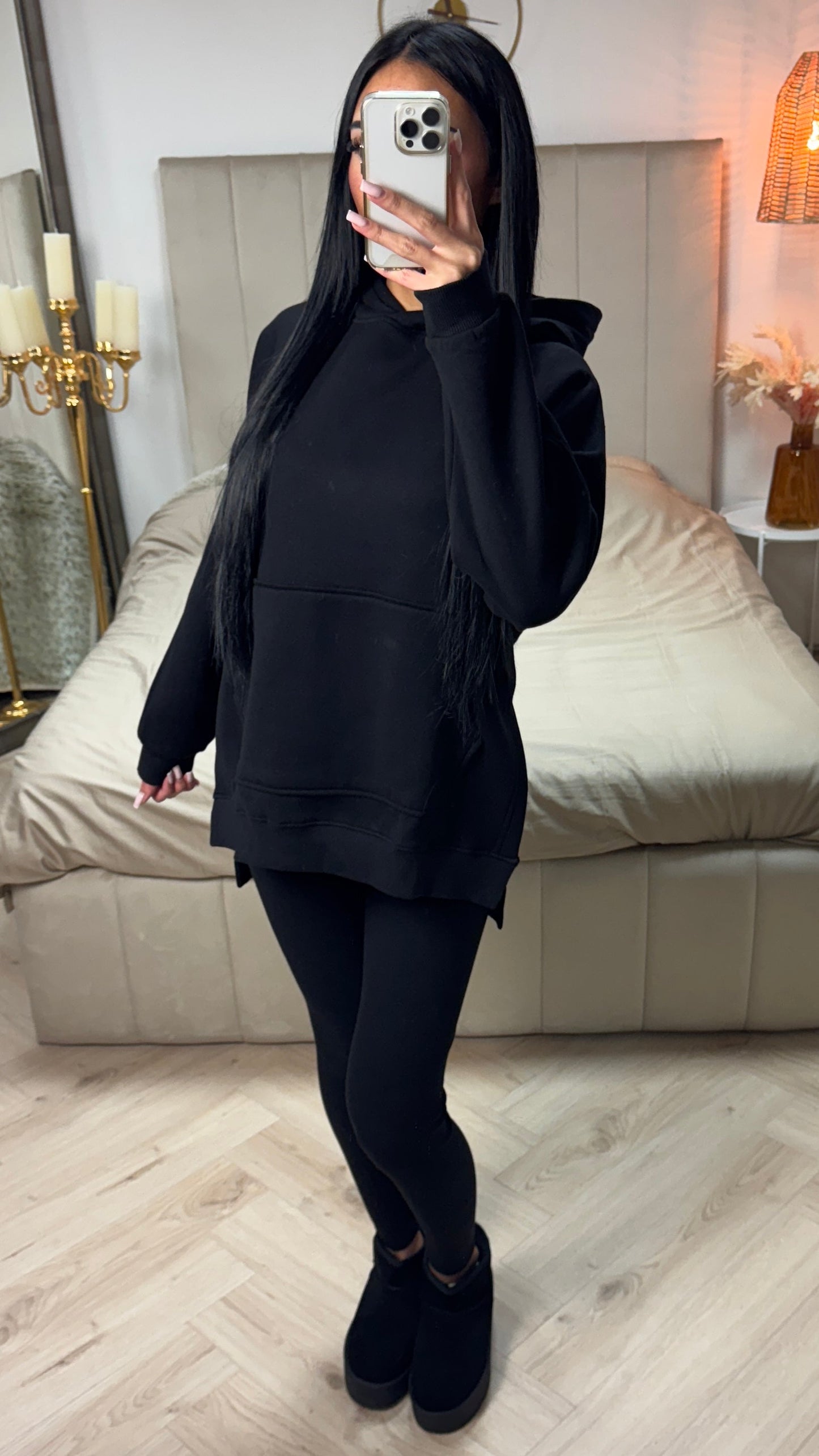 Premium Quality Hoodie +  Premium Ribbed Legging Set